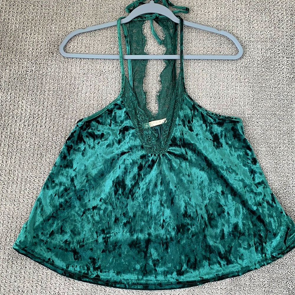 Velvet Lace Tank Top